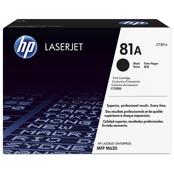 Genuine HP CF281A (HP 81A) Black OEM Toner Cartridge