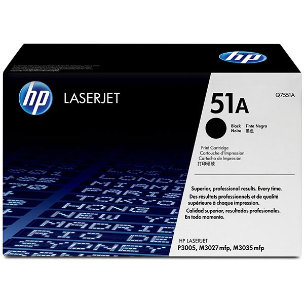 Genuine HP Q7551A (HP 51A) Black OEM Toner Cartridge