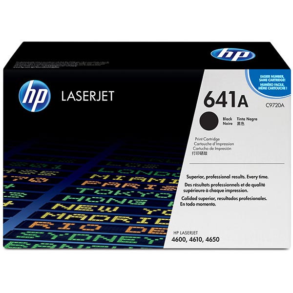 Genuine HP C9720A (HP 641A) Black OEM Toner Cartridge