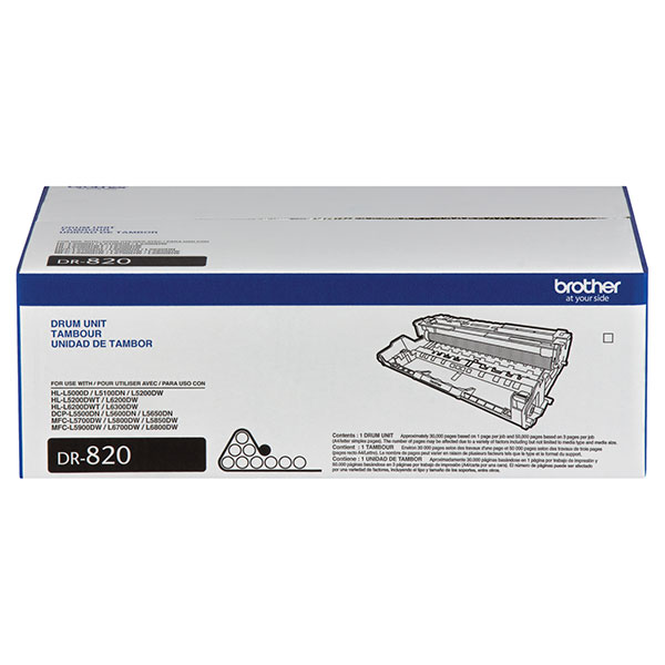 Genuine Brother DR-820 Black OEM Drum Cartridge