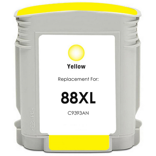 Ultra Premium Quality Yellow Inkjet Cartridge compatible with HP C9393AN (HP 88XL)
