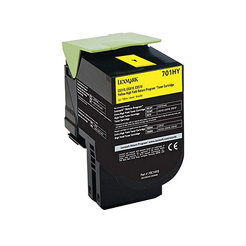 Ultra Premium Quality Yellow Toner Cartridge compatible with Lexmark 70C1HY0 (Lexmark #701HY)