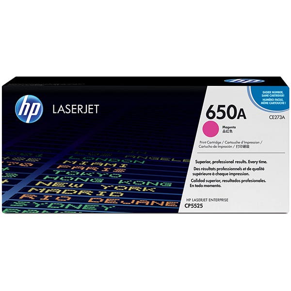 Genuine HP CE273A (HP 650A) Magenta OEM Laser Toner Cartridge