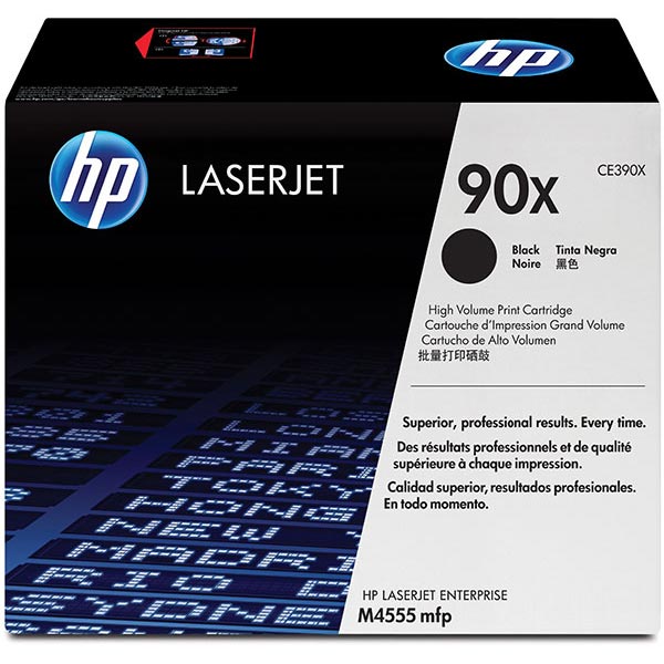Genuine HP CE390X (HP 90X) Black OEM Toner Cartridge