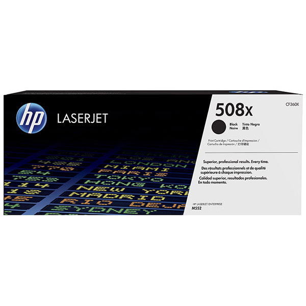 Genuine HP CF360X (HP 508X) Black OEM Toner Cartridge