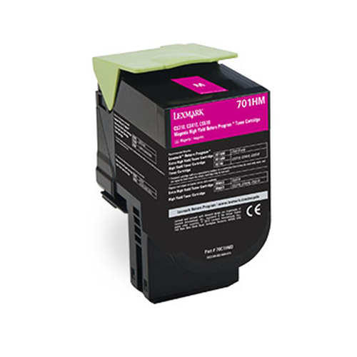 Ultra Premium Quality Magenta Toner Cartridge compatible with Lexmark 70C1HM0 (Lexmark #701HM)