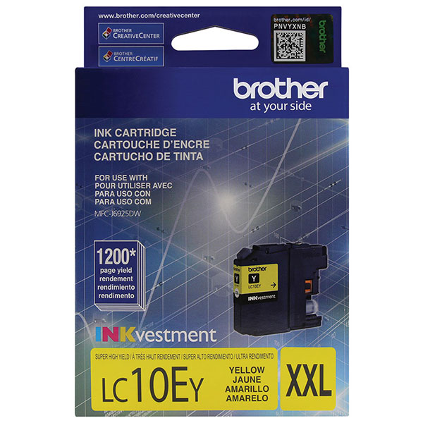 Genuine Brother LC-10EY Yellow OEM Inkjet Cartridge