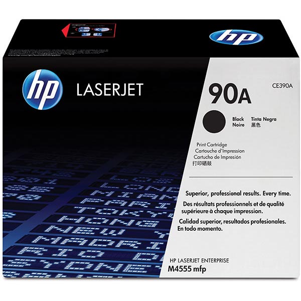 Genuine HP CE390A (HP 90A) Black OEM Toner Cartridge