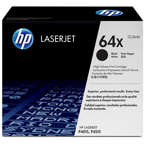 Genuine HP CC364X (HP 64X) Black OEM Toner Cartridge