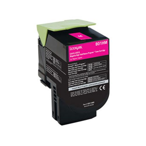 Ultra Premium Quality Magenta Toner Cartridge compatible with Lexmark 80C1HM0