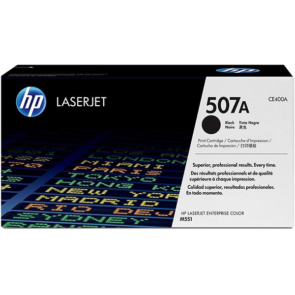 Genuine HP CE400A (HP 507A) Black OEM Toner Cartridge