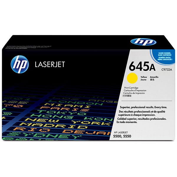 Genuine HP C9732A (HP 645A) Yellow OEM Toner Cartridge