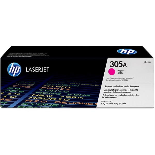 Genuine HP CE413A (HP 305A) Magenta OEM Toner Cartridge