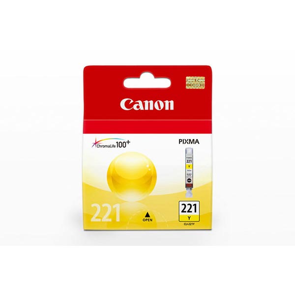 Genuine Canon 2949B001 (CLI-221Y) Yellow OEM Inkjet Cartridge