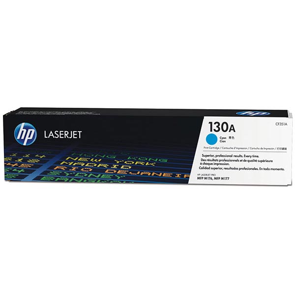 Genuine HP CF351A (HP 130A) Cyan OEM Toner Cartridge