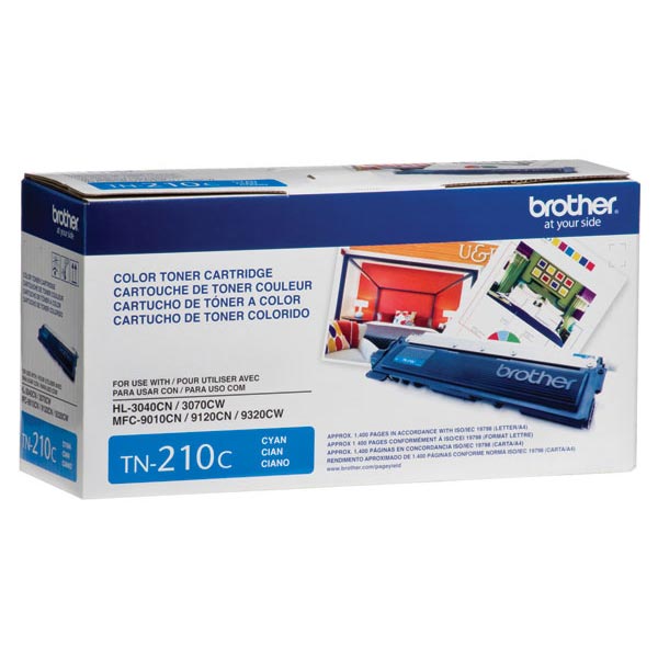 Genuine Brother TN-210C Cyan OEM Toner Cartridge