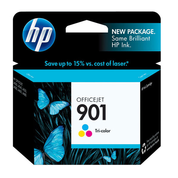 Genuine HP CC656AN (HP 901) Tri-Color OEM Inkjet Cartridge