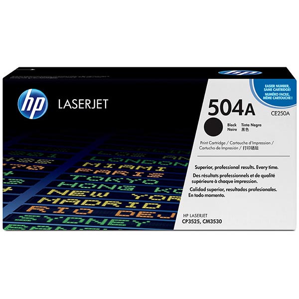 Genuine HP CE250A (HP 504A) Black OEM Toner Cartridge