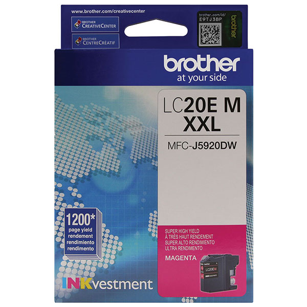 Genuine Brother LC-20EM Magenta OEM Ink Cartridge
