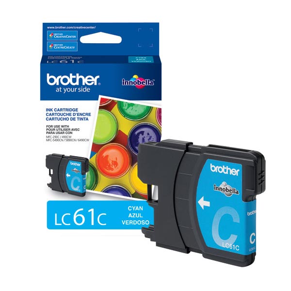 Genuine Brother LC-61C Cyan OEM Ink Cartridge