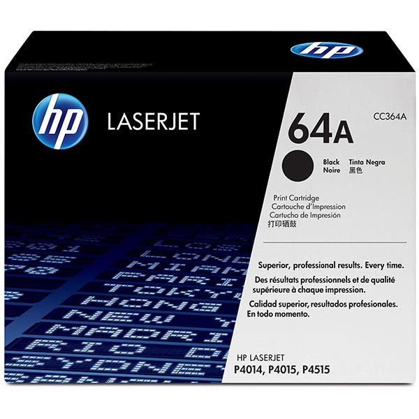 Genuine HP CC364A (HP 64A) Black OEM Toner Cartridge