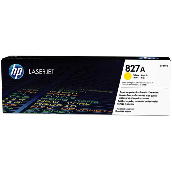 Genuine HP CF302A (HP 827A) Yellow OEM Toner Cartridge