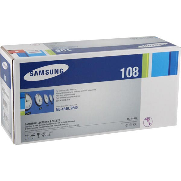 Genuine Samsung MLT-D108S Black OEM Toner Cartridge