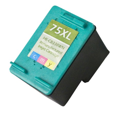 Ultra Premium Quality Tri-Color Inkjet Cartridge compatible with HP CB338WN (HP 75)