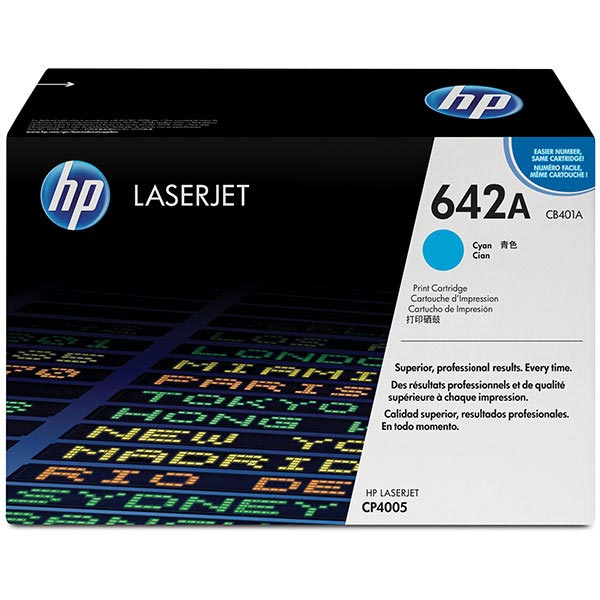 Genuine HP CB401A (HP 642A) Cyan OEM Toner Cartridge
