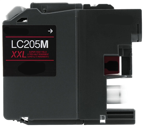 Ultra Premium Quality Magenta Inkjet Cartridge compatible with Brother LC-205M