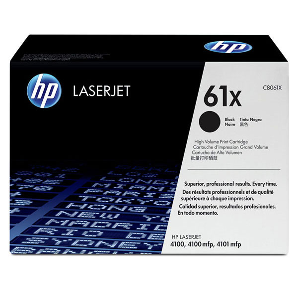 Genuine HP C8061X (HP 61X) Black OEM Toner Cartridge