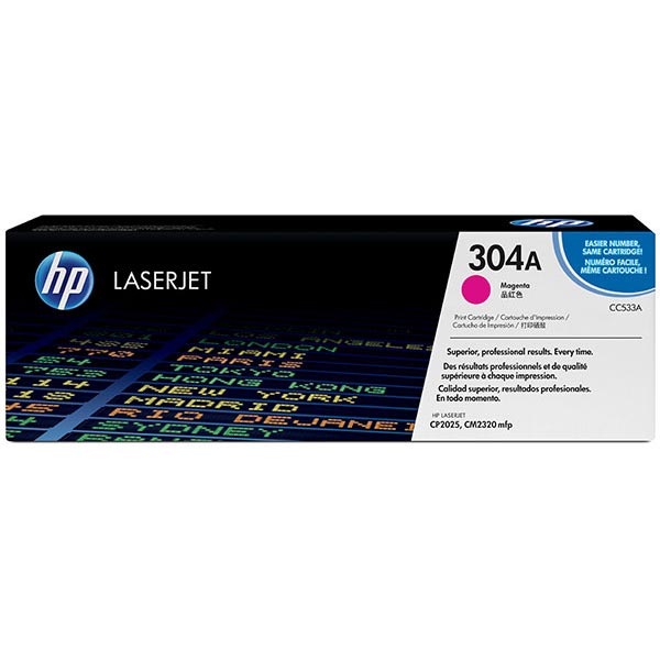 Genuine HP CC533A (HP 304A) Magenta OEM Toner Cartridge