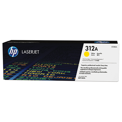 Genuine HP CF382A (HP 312A) Yellow OEM Toner Cartridge