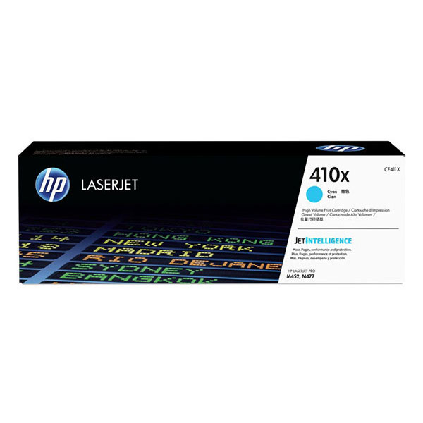 Genuine HP CF411X (HP 410X) Cyan OEM Toner Cartridge