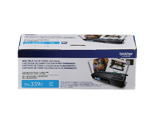 Genuine Brother TN-339C Cyan OEM Toner Cartridge