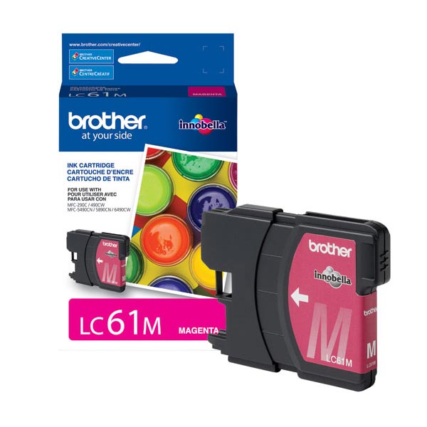 Genuine Brother LC-61M Magenta OEM Ink Cartridge