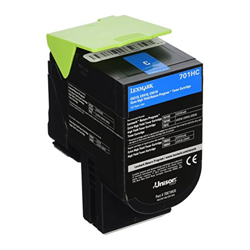 Ultra Premium Quality Cyan Toner Cartridge compatible with Lexmark 70C1HC0 (Lexmark #701HC)