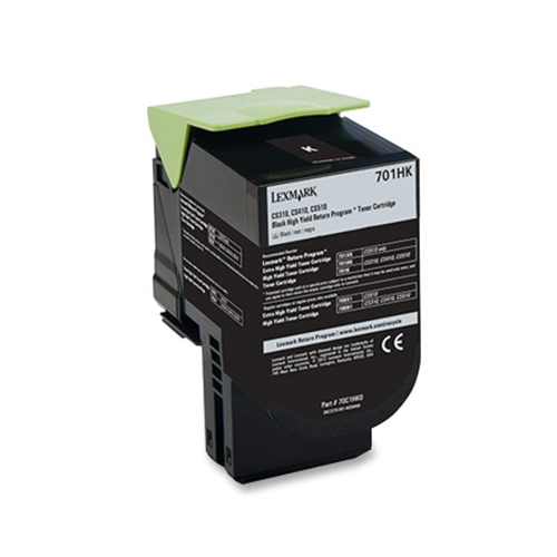 Ultra Premium Quality Black Toner Cartridge compatible with Lexmark 70C1HK0 (Lexmark #701HK)