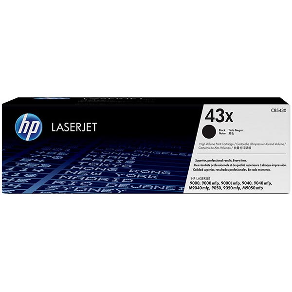 Genuine HP C8543X (HP 43X) Black OEM Toner Cartridge