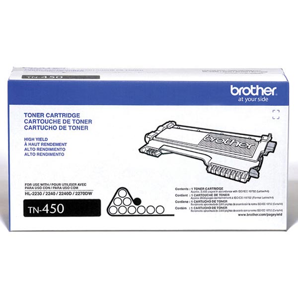 Genuine Brother TN-450 Black OEM Toner Cartridge