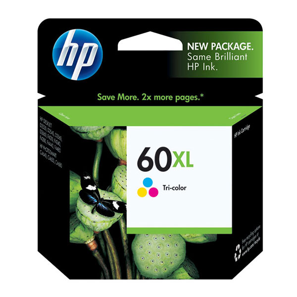 Genuine HP CC644WN (HP 60) Tri-Color OEM Inkjet Cartridge