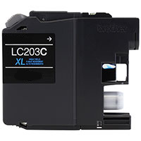 Ultra Premium Quality Cyan Inkjet Cartridge compatible with Brother LC-203C