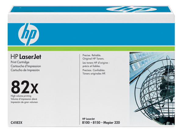 Genuine HP C4182X (HP 82X) Black OEM Toner Cartridge