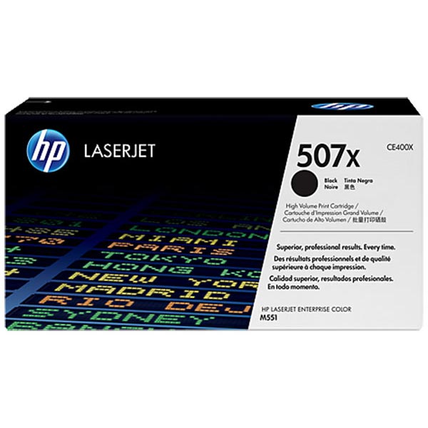 Genuine HP CE400X (HP 507A) Black OEM Toner Cartridge