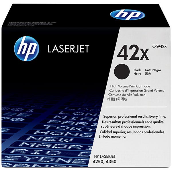 Genuine HP Q5942X (HP 42X) Black OEM Toner Cartridge