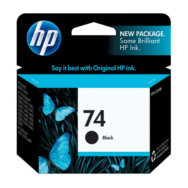 Genuine HP CB335WN (HP 74) Black OEM Ink Cartridge