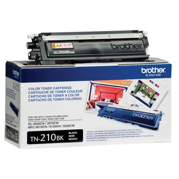 Genuine Brother TN-210BK Black OEM Toner Cartridge