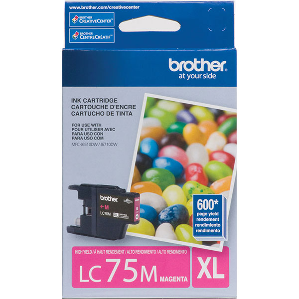 Genuine Brother LC-75M Magenta OEM Ink Cartridge