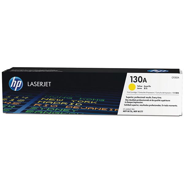 Genuine HP CF352A (HP 130A) Yellow OEM Toner Cartridge