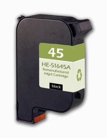 Ultra Premium Quality Black Inkjet Cartridge compatible with HP 51645A (HP 45)
